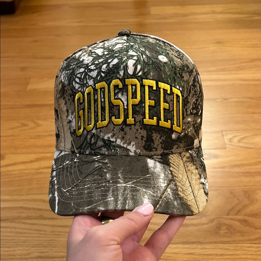 Zach Bryan Quittin Time Tour Merch 2024 ZB Godspeed Camo Hat
